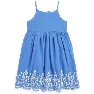 Polo Ralph Lauren Teen Floral Embroidered Sleeveless Dress